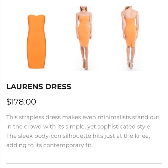 Likely orange cocktail dress - Picture 4 of 6